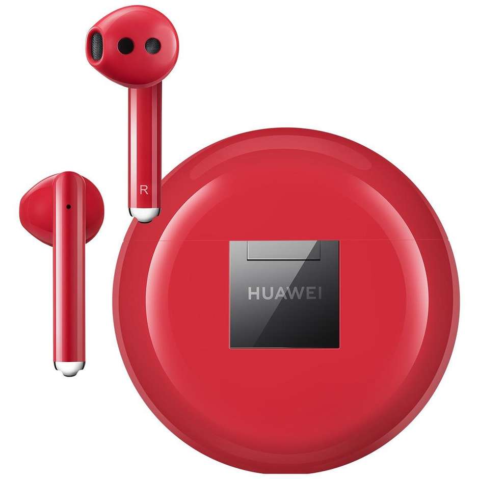 Huawei FreeBuds 3 cuffie wireless con custodia di ricarica colore Rosso