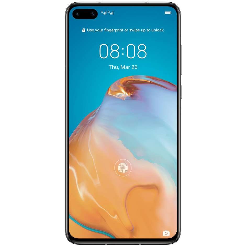 Huawei P40 Smartphone 5G 15,5 cm (6.1") OLED 8 GB 128 GB Tripla Fotocamera Leica 50 MP Argento (Silver Frost)