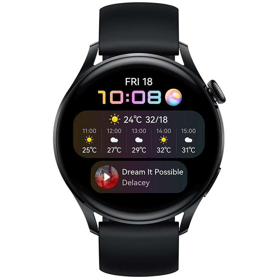 Huawei Watch 3 Active Smartwatch 1,43" AMOLED 4G LTE NFC Bluetooth colore Nero