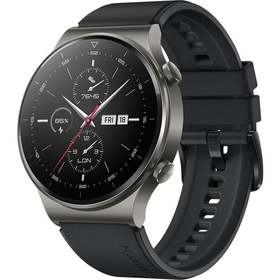 Huawei Watch GT 2 46mm Smartwatch Cassa Acciaio Display AMOLED Chiamate Bluetooth GPS Colore Nero