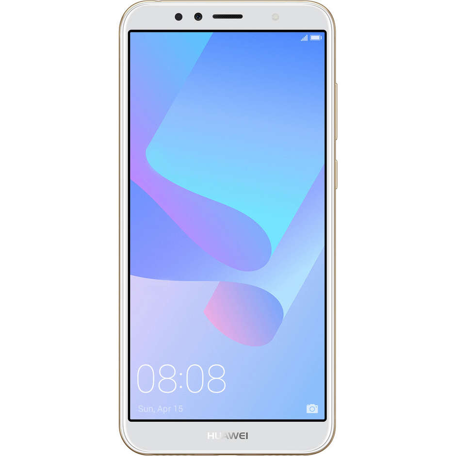 Huawei Y6 2018 TIM Smartphone 5,7" HD+ memoria 16 GB Fotocamera 13 MP Android 8.0 colore Oro 774798