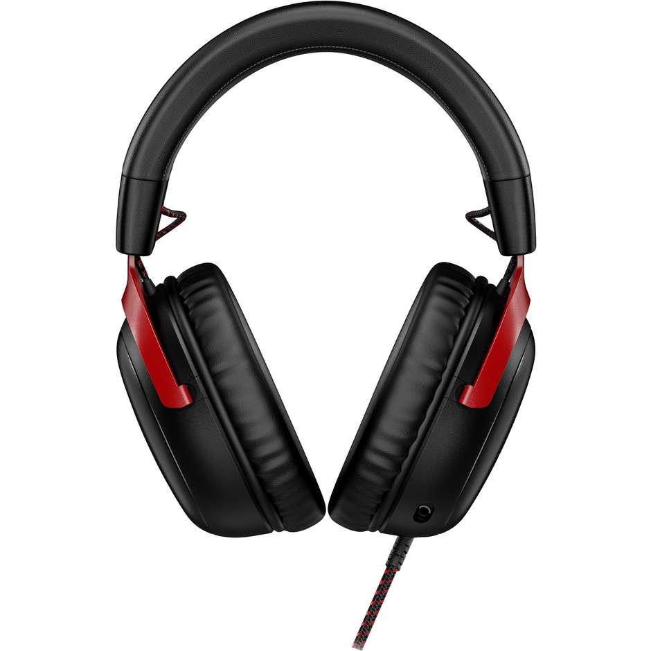 HyperX Cloud III Cuffie gaming 53 mm jack 3,5 mm USB-C DTS Headphone:X nere e rosse