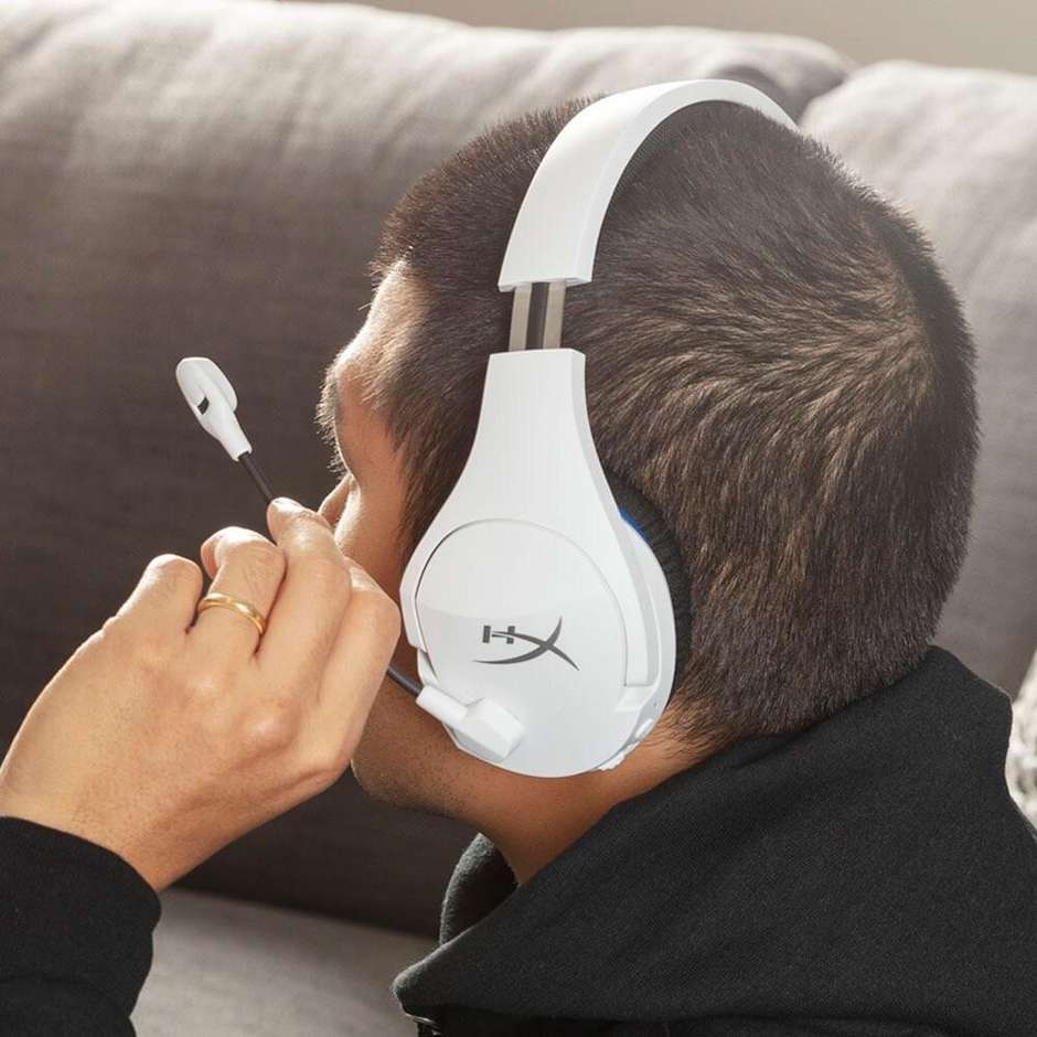 HyperX Cloud Stinger Core Cuffie da gaming Wireless Bluetooth Colore Bianco Blu