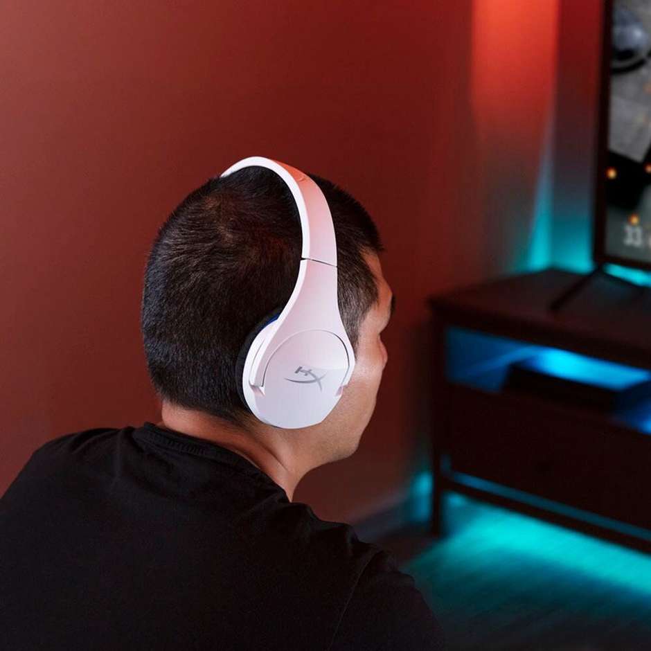 HyperX Cloud Stinger Core Cuffie da gaming Wireless Bluetooth Colore Bianco Blu