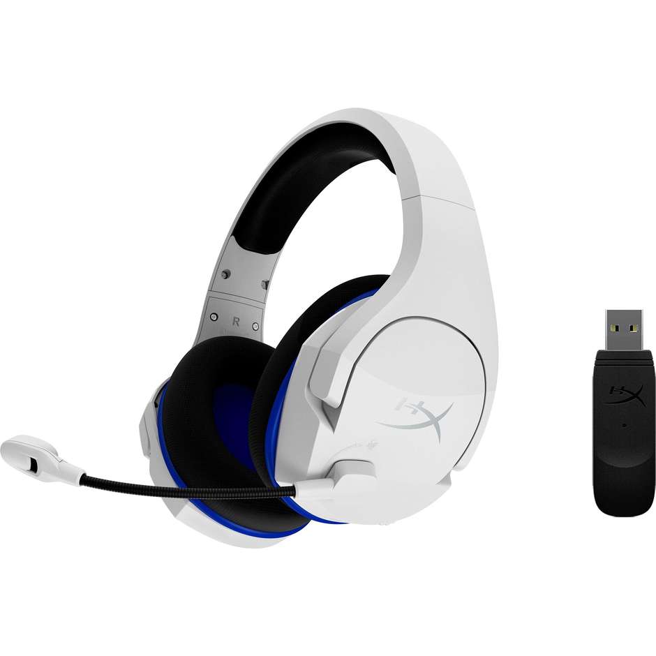 HyperX Cloud Stinger Core Wireless (4P5J1AA) Cuffie Gaming Wireless 2.4 GHz per PS5 e PC Bianco e Blu
