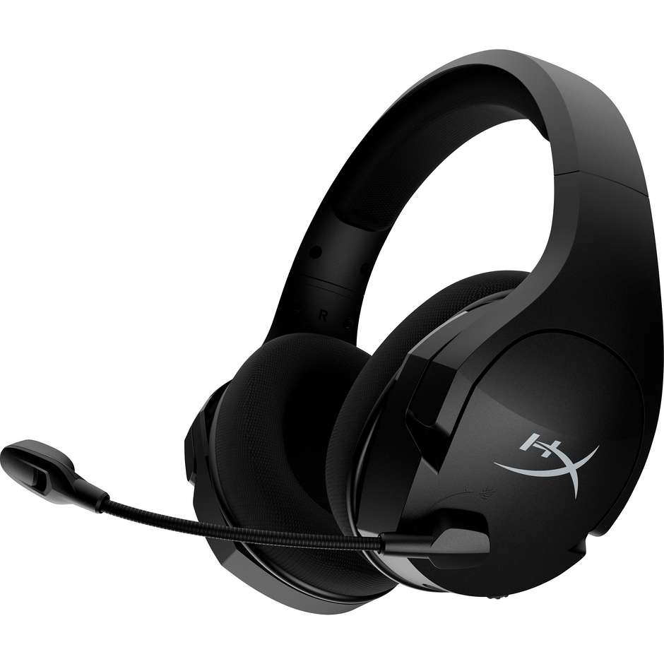 HyperX Cloud Stinger Core Wireless + 7.1 Cuffie Gaming Senza Fili 2.4 GHz Driver 40mm DTS Spatial Audio Microfono Mute Nero (4P4F0AA)