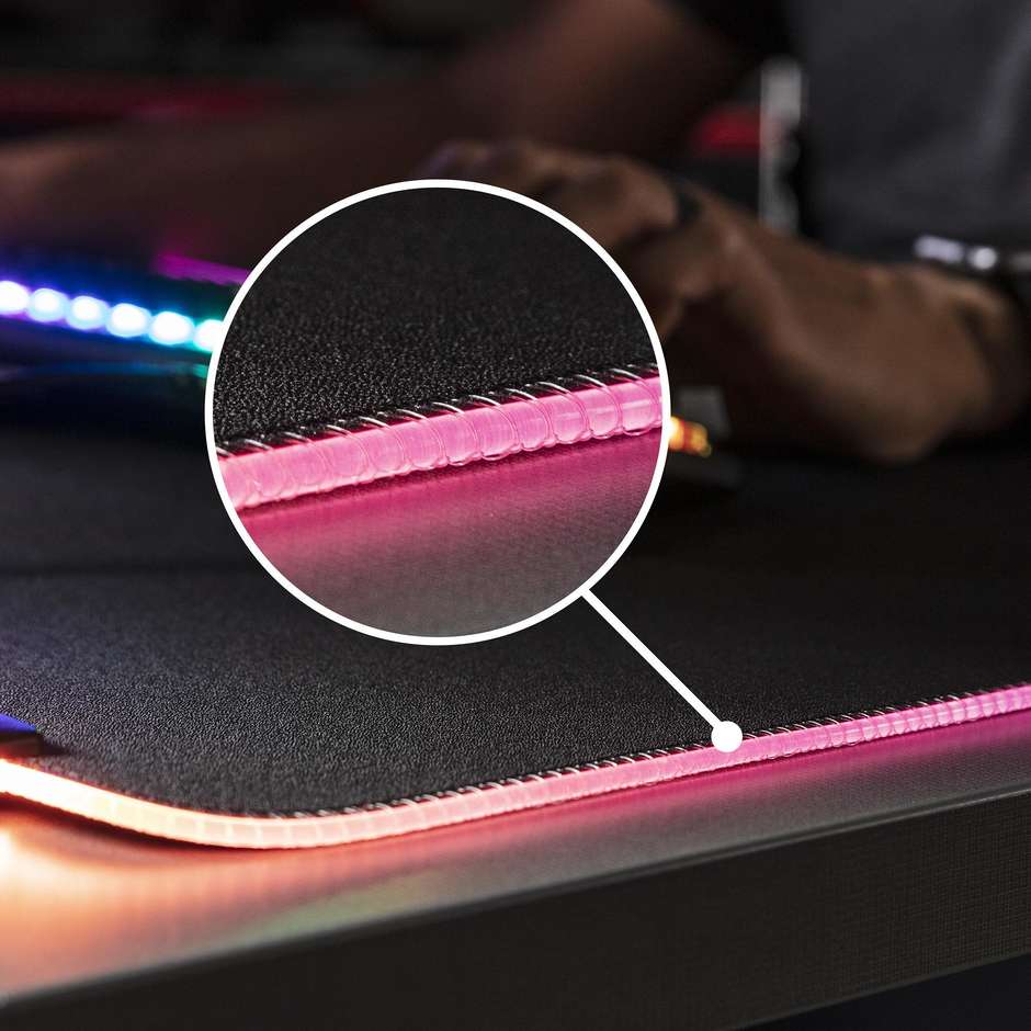 HYPERX Pulsefire Mat Tappetino per Mouse Gaming Tessuto ad Alta Densità Cuciture Anti-Sfilacciamento Taglia L