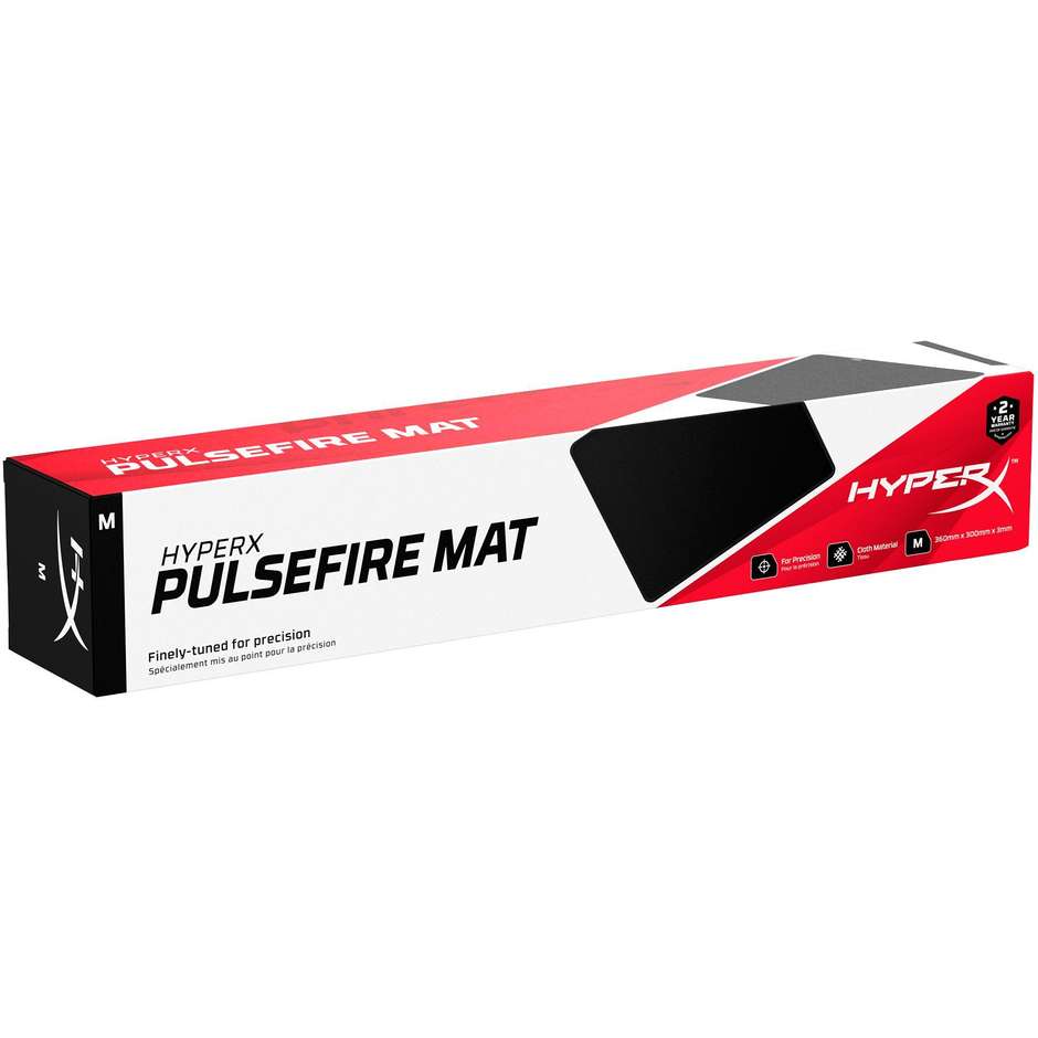 HYPERX Pulsefire Mat Tappetino per Mouse Gaming Tessuto ad Alta Densità Cuciture Anti-Sfilacciamento Taglia M