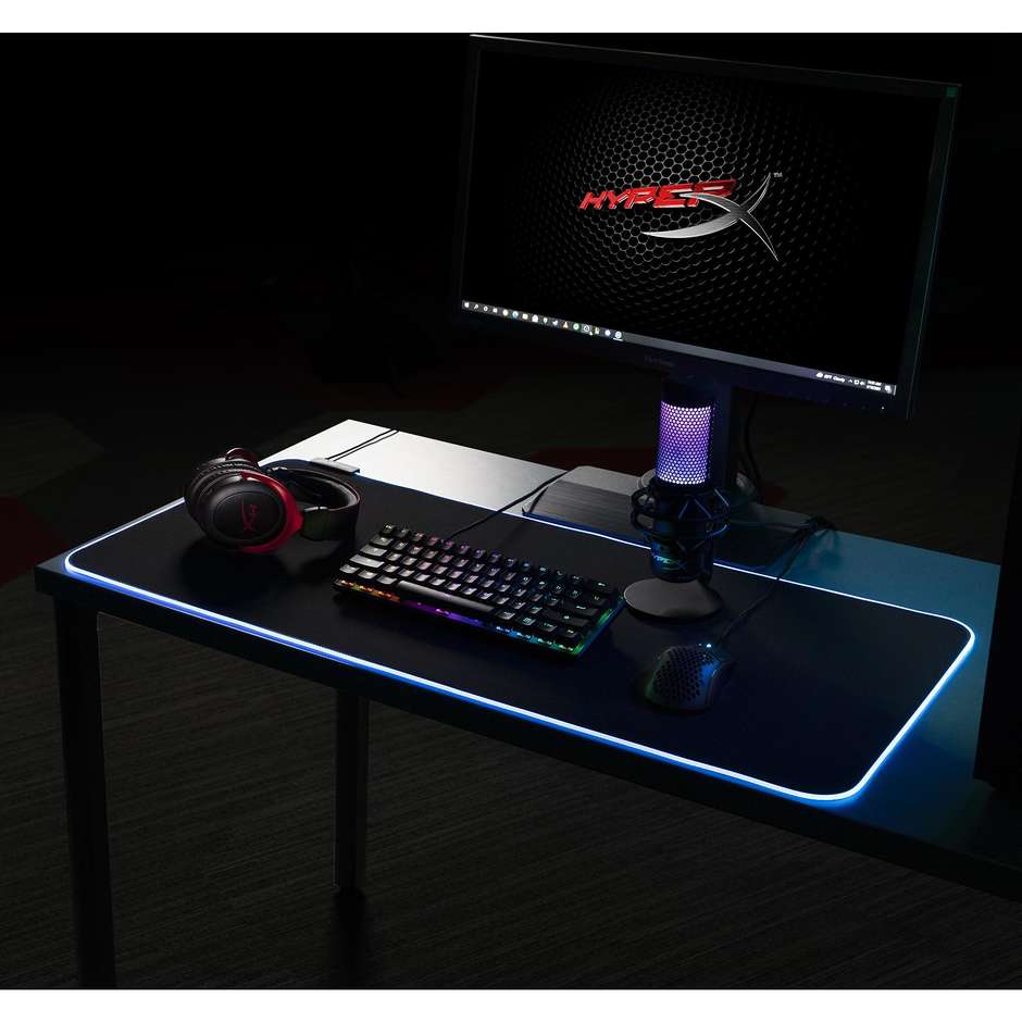 HYPERX Pulsefire Mat Tappetino per Mouse Gaming Tessuto ad Alta Densità Cuciture Anti-Sfilacciamento Taglia XL