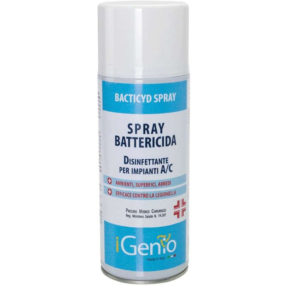 I-Genio 911 Battericida Spray Disinfettante Climatizzatori 400 ml Presidio Medico Chirurgico