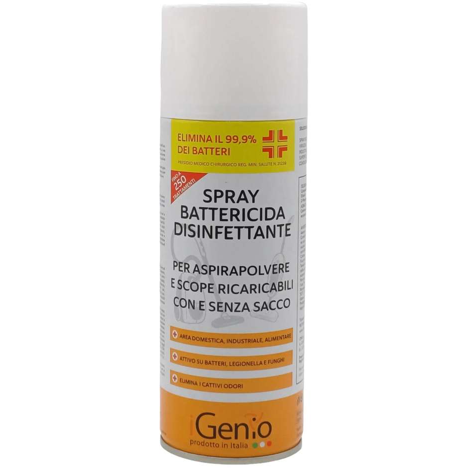 I-Genio 919 Spray Disinfettante Battericida e Antiodore per Aspirapolvere e Filtri 400 ml