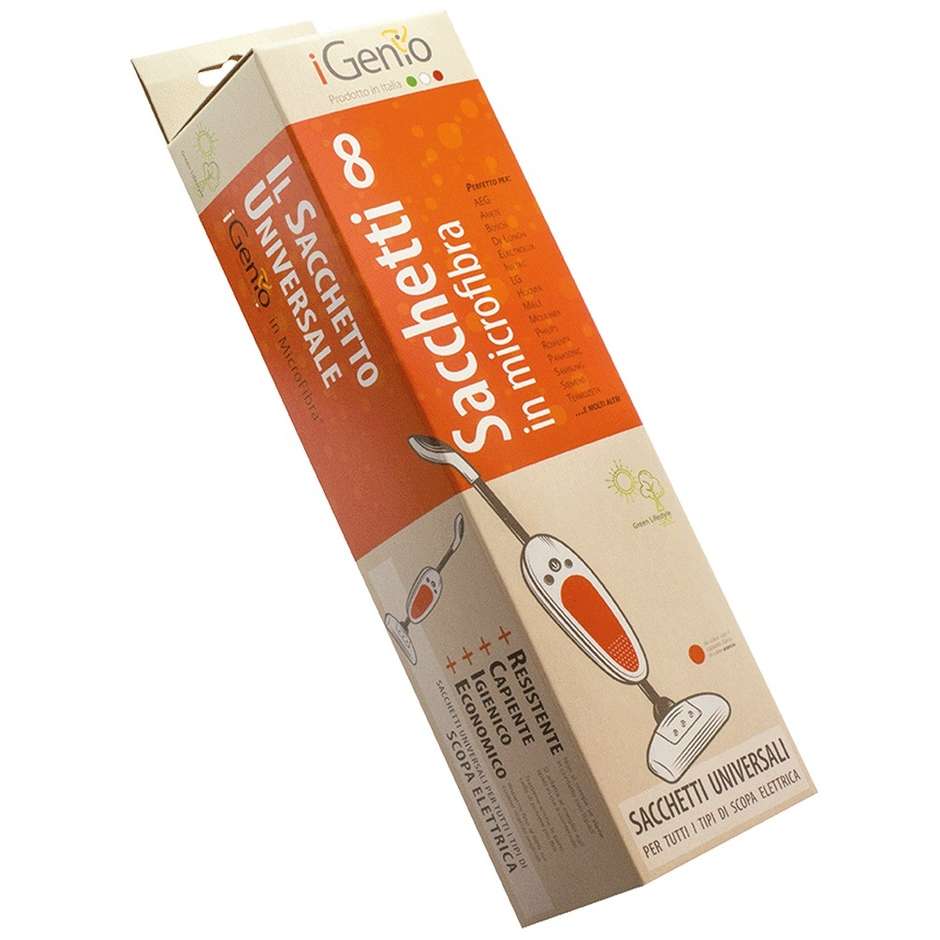 I-Genio 992 Confezione Sacchetti Universali per Scopa Elettrica Multicolore