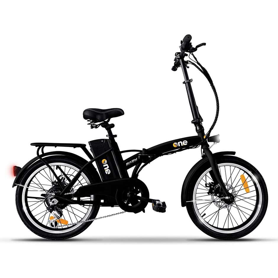 Icon.E ONEEASY E-bike Bicicletta elettrica pieghevole Ruote 20" Potenza 250 W  Autonomia 25 Km colore nero