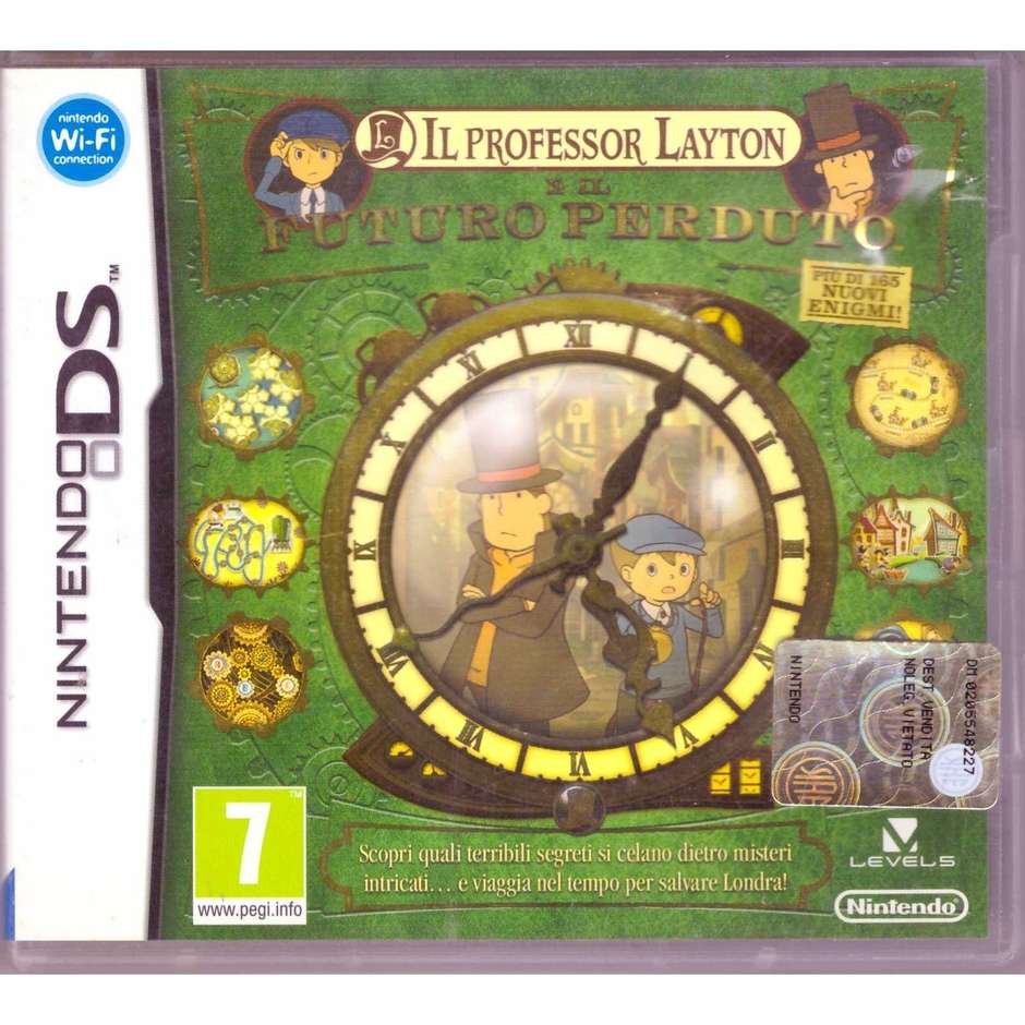 Il Professor Layton e il Futuro Perduto per Nintendo DS Avventura Investigativa ed Enigmi Level-5 Scheda di Gioco