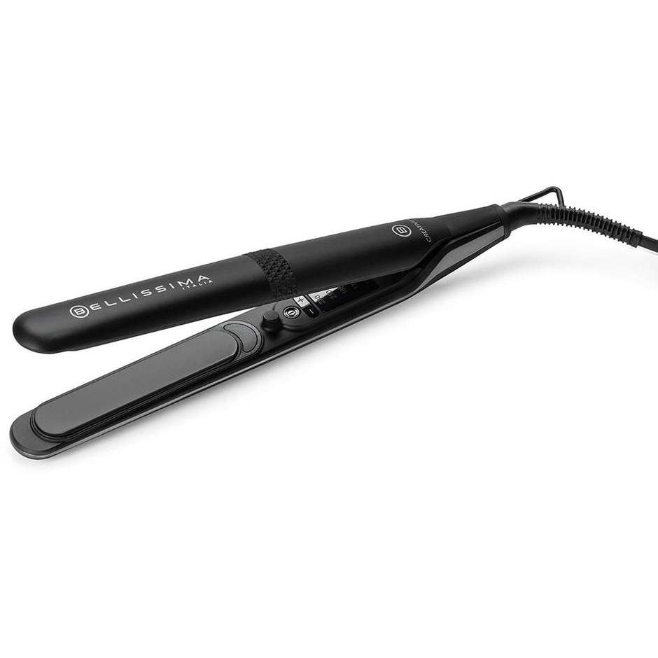 Imetec 11874 Piastra per Capelli 5 Temperature 150/230°C Colore Nero, Rosa