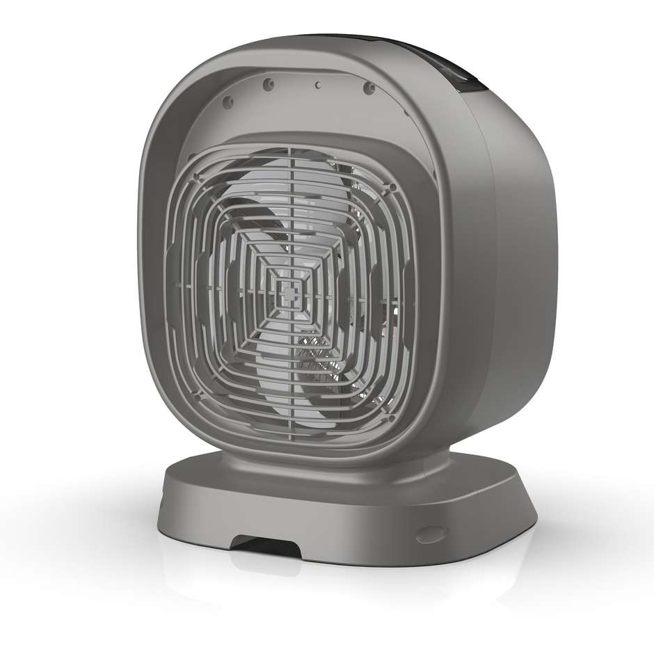 Imetec 4030 Termoventilatore Elettrico 2100 W Silent Power Eco, 4 Livelli, Termostato Regolabile, Verde/Grigio