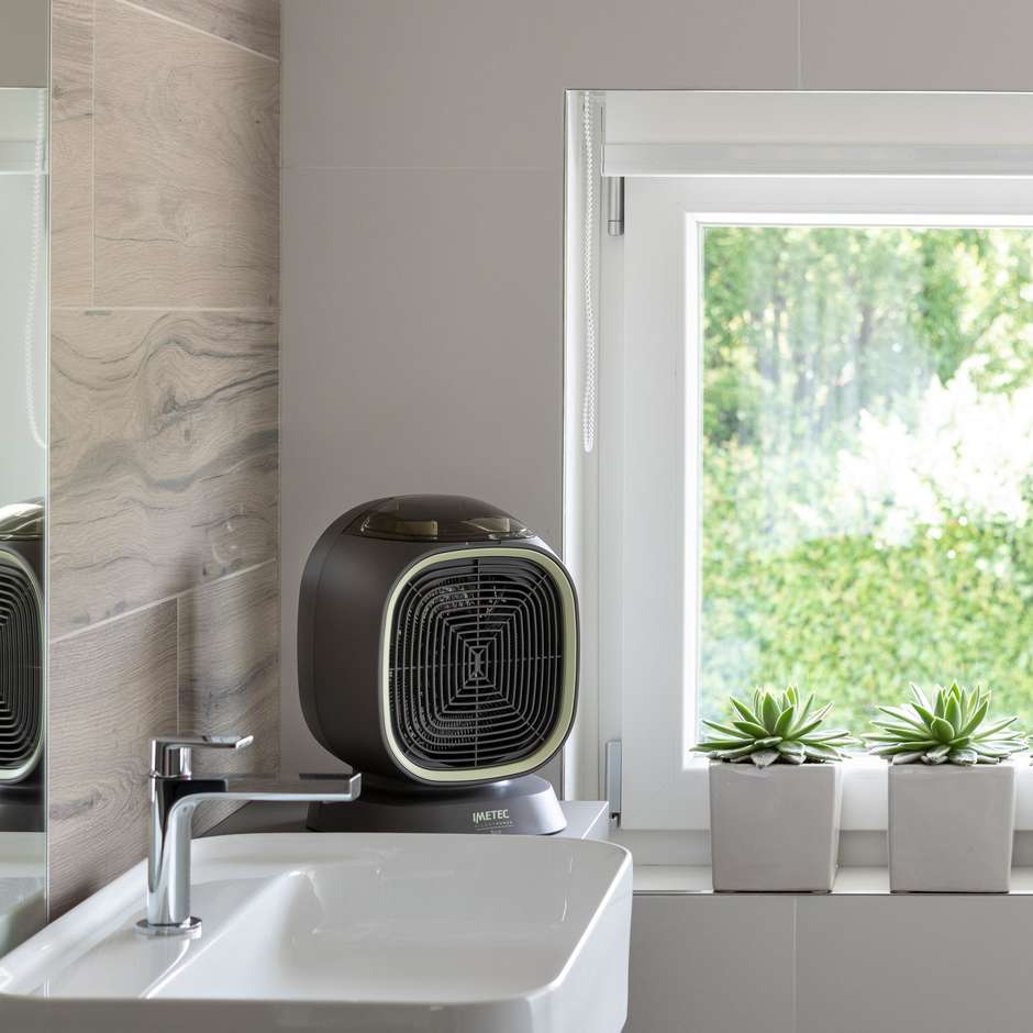 IMETEC 4030 Termoventilatore Elettrico Compatto 2100 W Termostato Regolabile Bianco