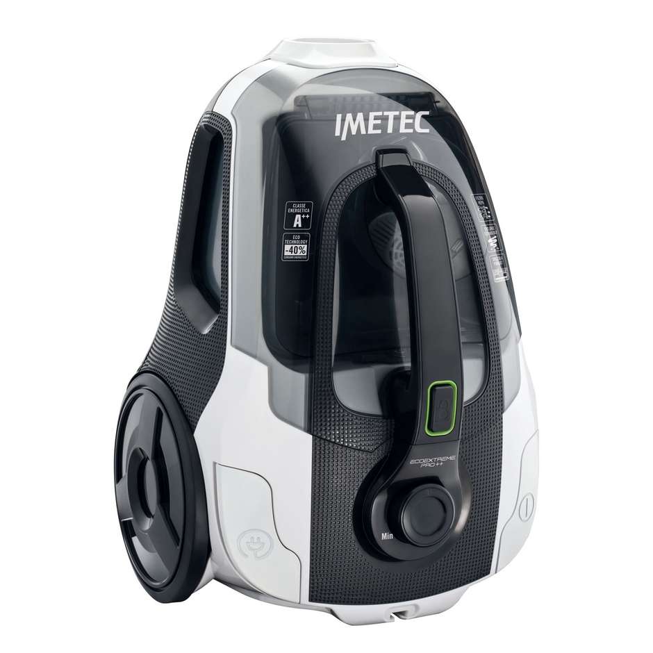 Imetec 8632 EcoExtreme Pro++ C2-100 aspirapolvere senza sacco potenza 400 W colore nero e bianco