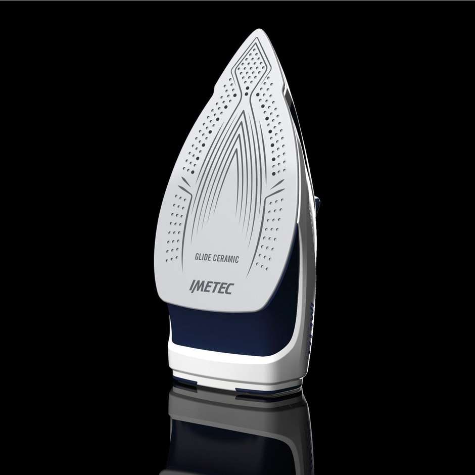Imetec 9007 ZeroCalc Pro Ceramic PS2 2400 ferro da stiro con caldaia 2100 Watt colore bianco e blu