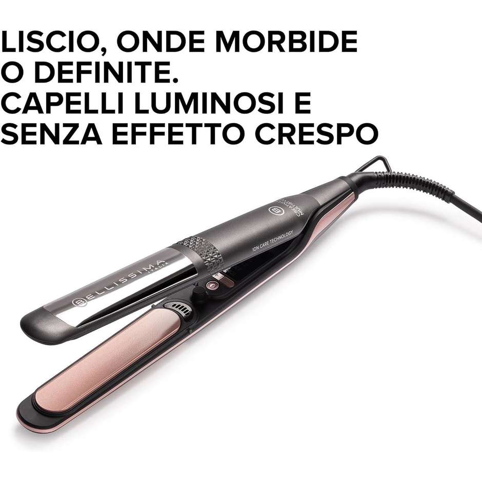 Imetec Bellissima Creativity Multistyle 11876 Piastra Lisciante e Arricciacapelli Nero e Rosa