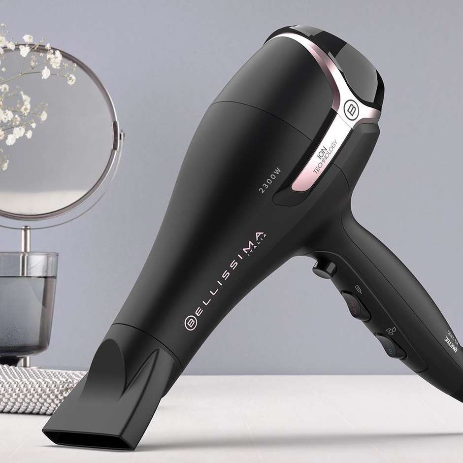 Imetec Bellissima K9 2500 Asciugacapelli con Tecnologia a Ioni 2300 W Diffusore e Beccuccio
