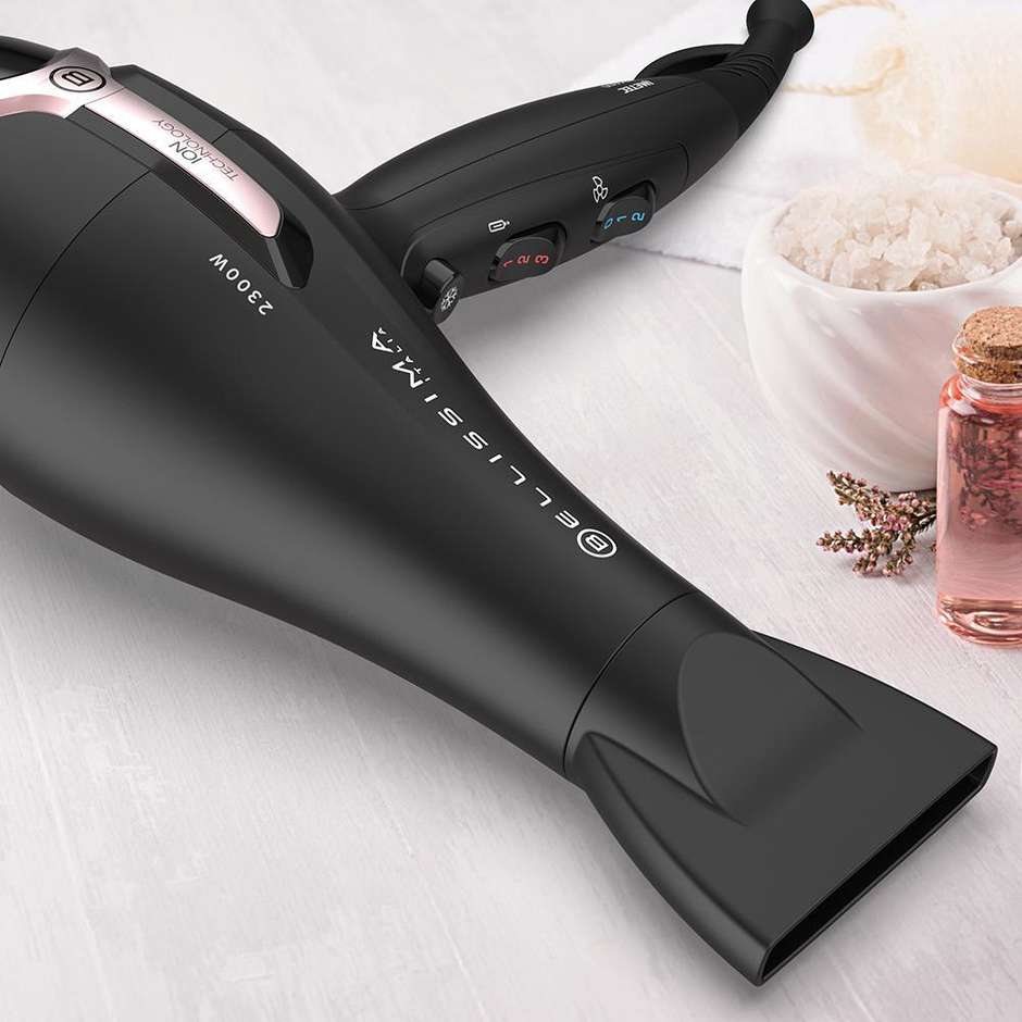 Imetec Bellissima K9 2500 Asciugacapelli con Tecnologia a Ioni 2300 W Diffusore e Beccuccio