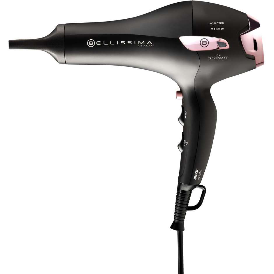 Imetec Bellissima P7 3200 Asciugacapelli Professionale Ionico Motore AC 2100 W Nero