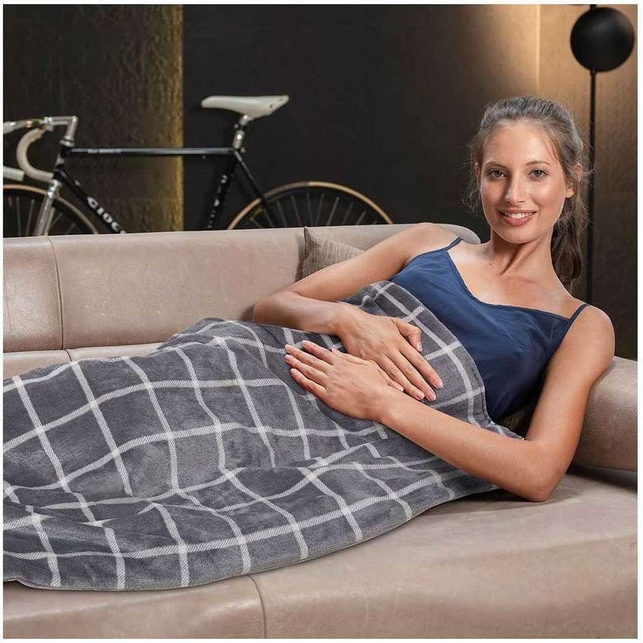 Imetec Caldoplaid Velvet Square 16775, coperta elettrica 150 × 95 cm