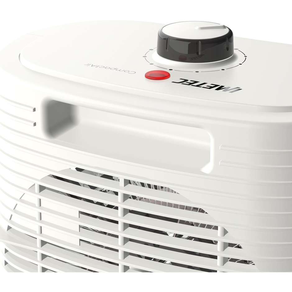 Imetec Compact Air 4032 Termoventilatore 2000 W Bianco con Termostato Regolabile e Protezione Antigelo