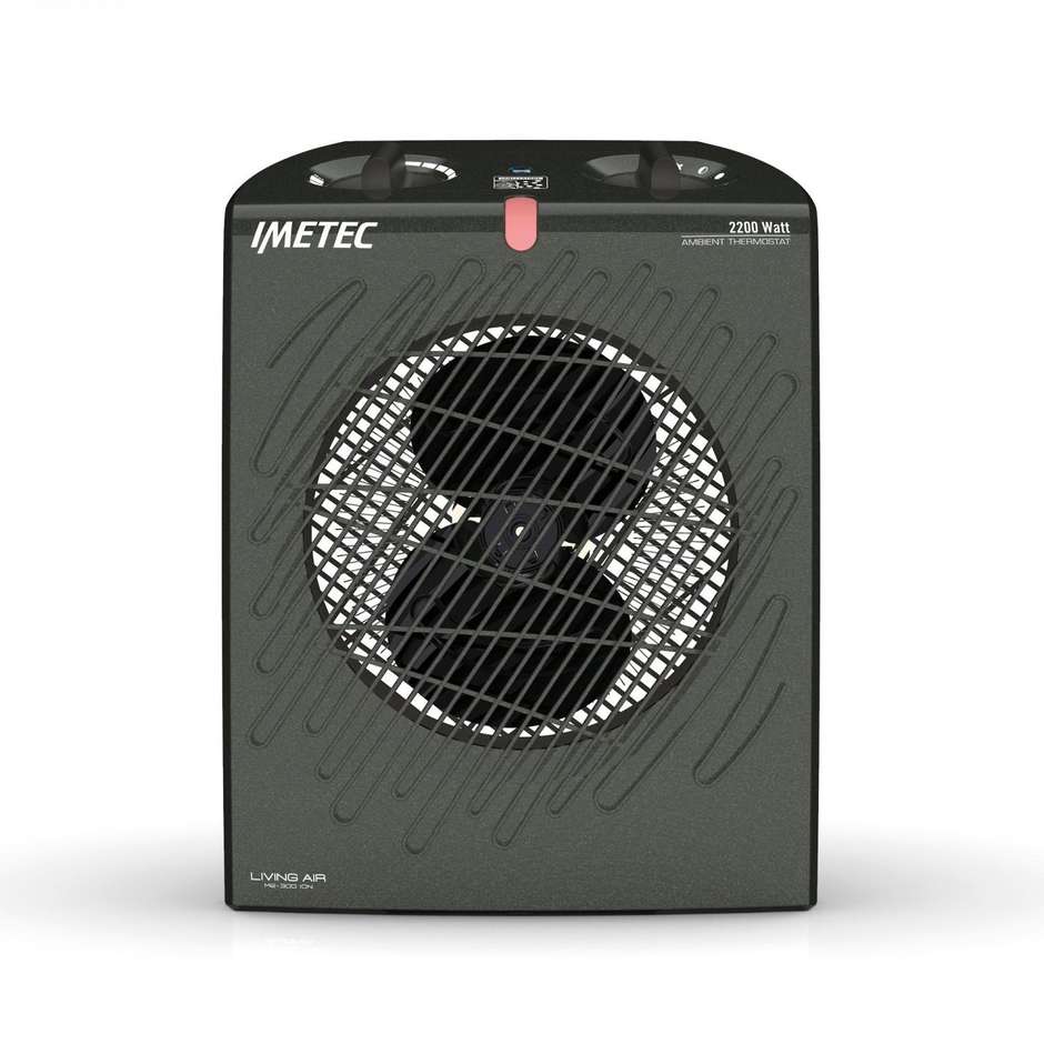 Imetec Living Air M2-400 Ion termoventilatore 2200 Watt 3 temperature colore nero