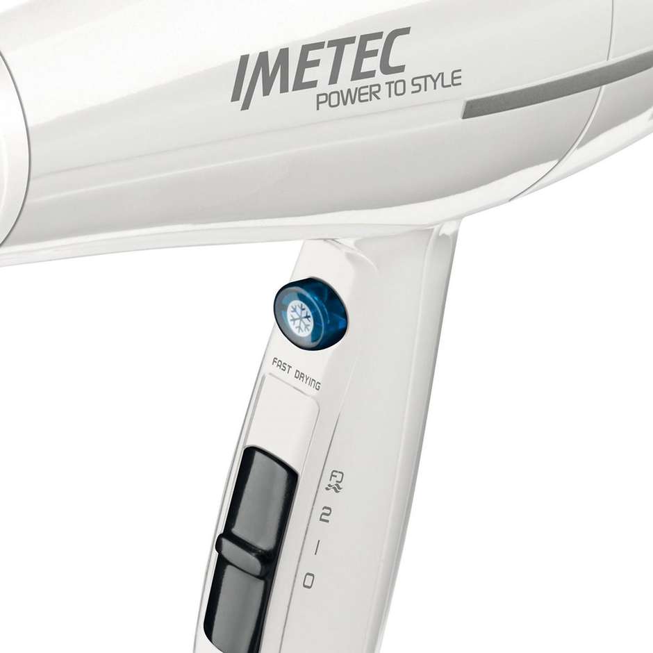 Imetec Power to Style C20 2100 Asciugacapelli 2100 W 4 Temperature colore Bianco