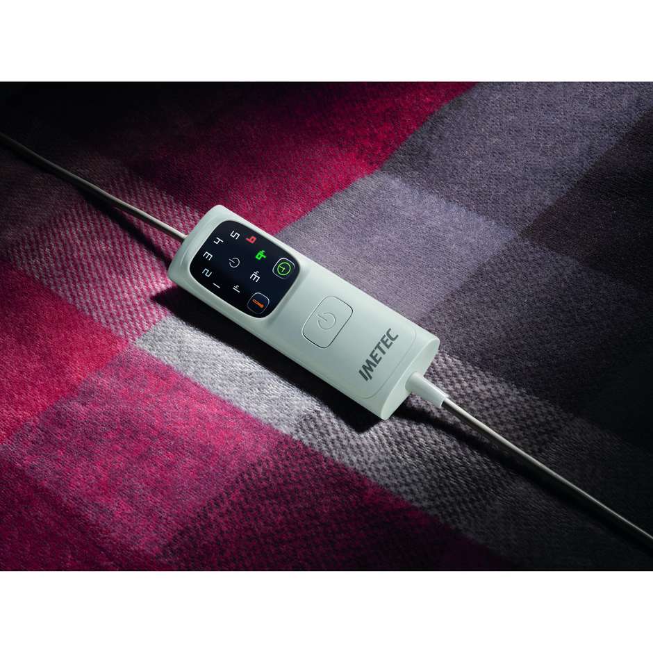 Imetec Scaldasonno 16715 Coperta Elettrica Riscaldabile 160x120 cm con Tecnologia Adapto Velluto