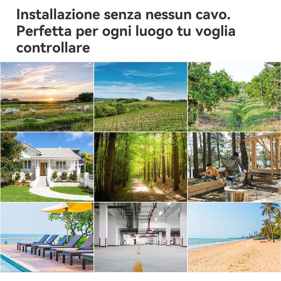 Imou AOV PT Telecamera IP Esterno 4G Wi-Fi 5MP 3K Motorizzata Pannello Solare Bianco