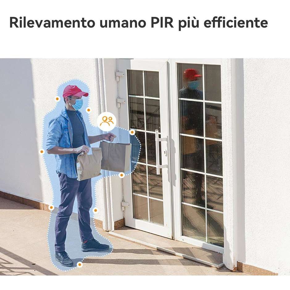 Imou Cell GO Full Color Telecamera Wi-Fi Esterno Batteria 2K 3MP IP65 Bianco