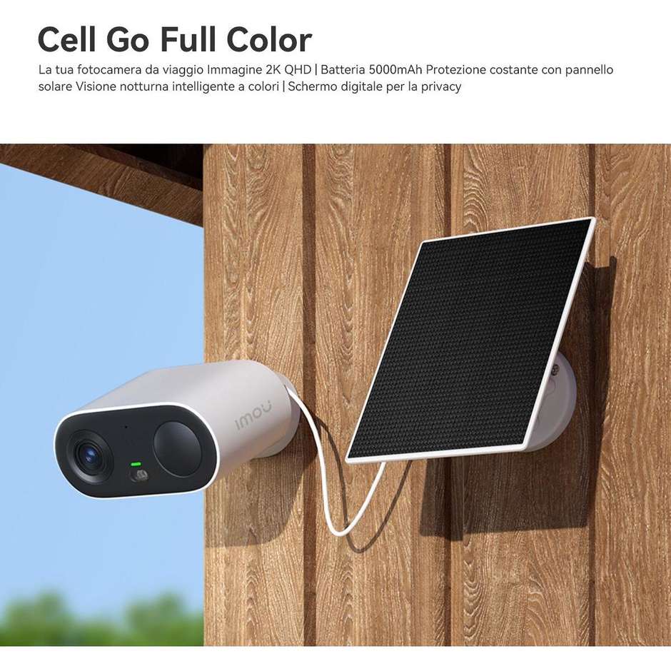Imou Cell go Telecamera di sicurezza IP Bullet a colori Soffitto/parete Colore Bianco