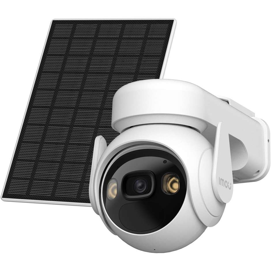 Imou Cell PT Lite Kit Telecamera IP Esterno Wi-Fi 2K 3MP Batteria Solare IP66 Bianco