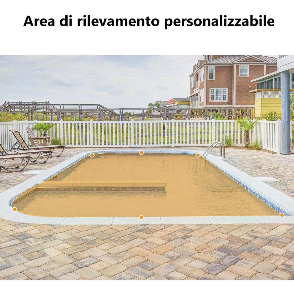 Imou Cruiser 2C 2K Telecamera Wi-Fi Esterno Motorizzata 360°  Visione Notturna a Colori Rilevamento Umano con Faretto e Sirena Colore Bianco