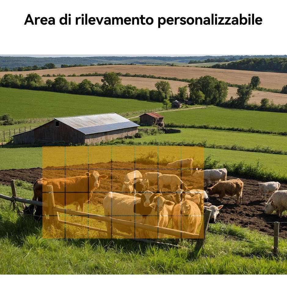 Imou Cruiser SC 4G 2K Telecamera 4G da esterno Motorizzata 360° Visione Notturna a Colori Rilevamento Umano Colore Bianco