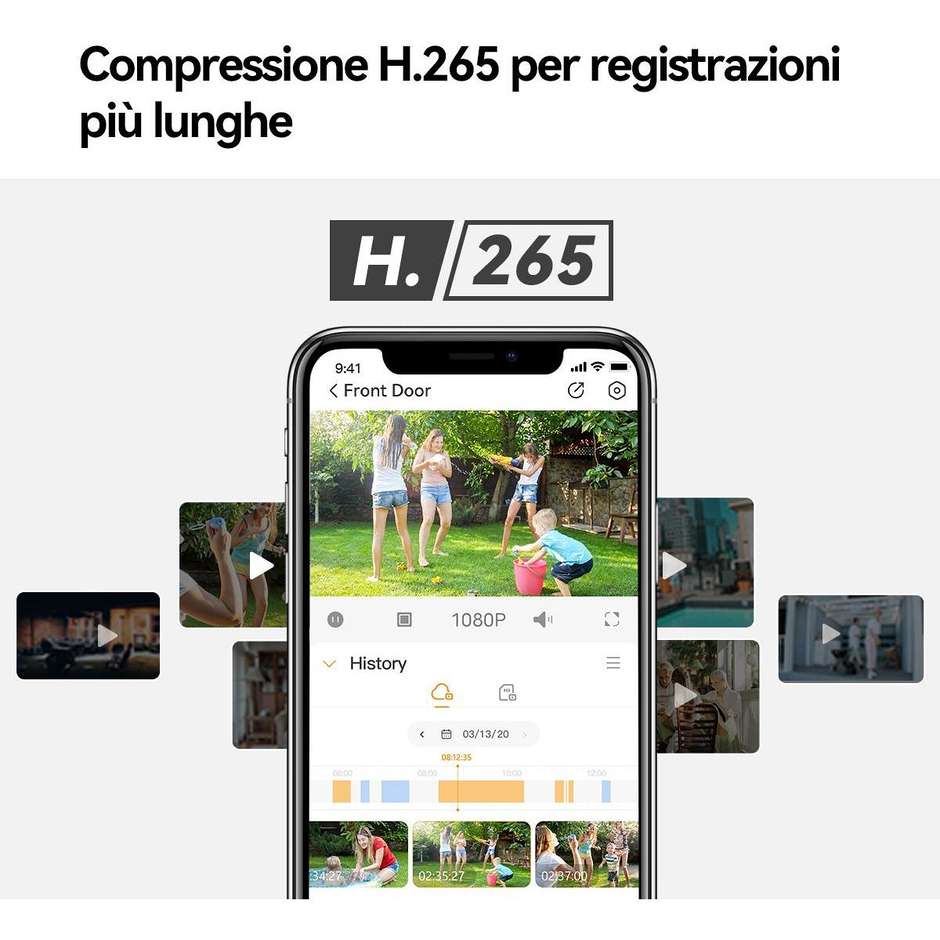 Imou Cruiser SC 4G 2K Telecamera IP Esterno 4G 3MP 360° Visione Notturna Colori Bianco