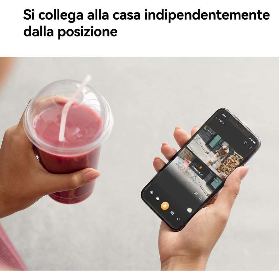 Imou Crusier DUAL 6MP (3MP+3MP) Telecamera Wi-Fi Esterno Doppio Obiettivo, 360°PTZ Videocamera Sorveglianza Esterno con Visione Notturna a Colore Binco