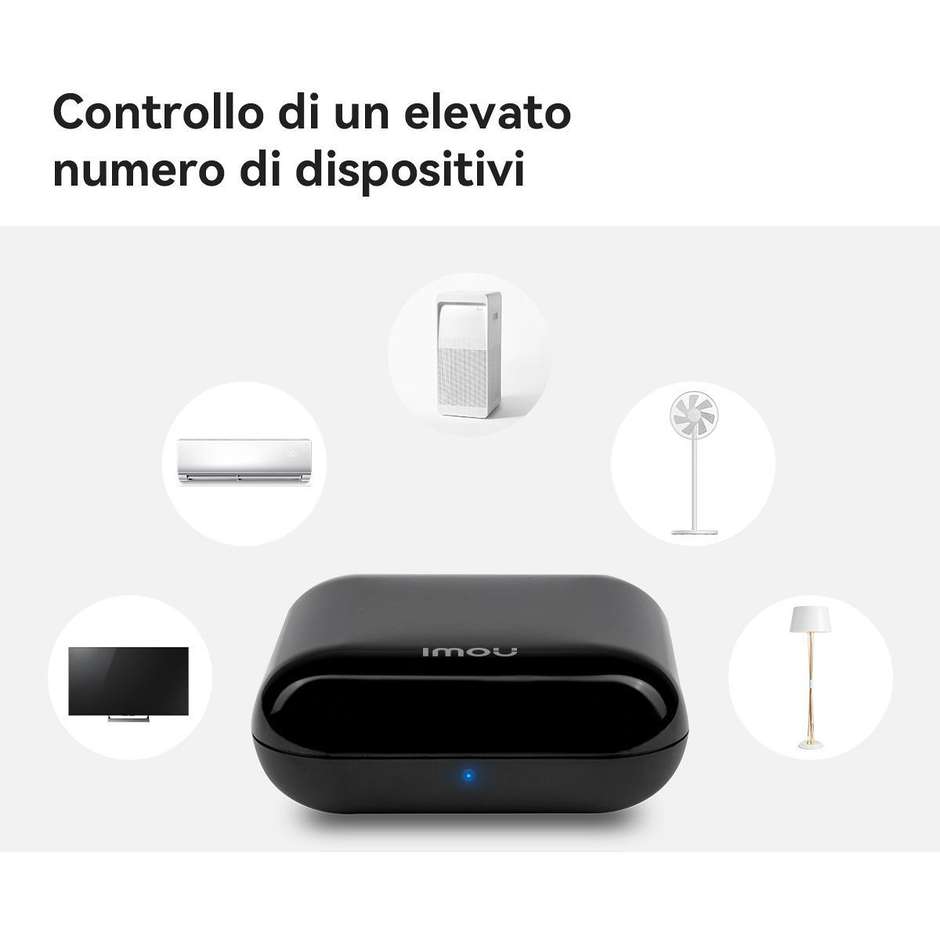Imou IR Remote Telecomando Infrarossi Universale Wi-Fi Bluetooth Alexa Google Nero