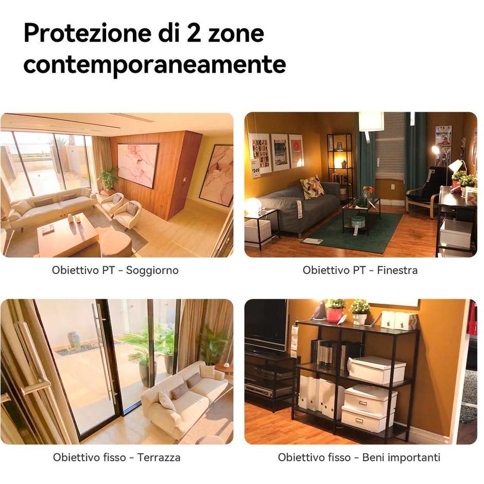 Imou Ranger DUAL 6MP Telecamera Interno con Doppia Lente 360° Telecamera da Interno Colore Bianco