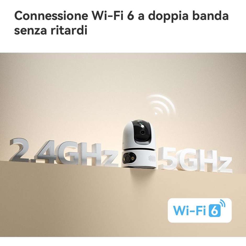 Imou Ranger Dual Pro 6MP Telecamera da Interno Motorizzata Doppia Ottica Bianca