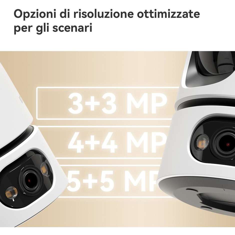 Imou Ranger Dual Pro 6MP Telecamera da Interno Motorizzata Doppia Ottica Bianca