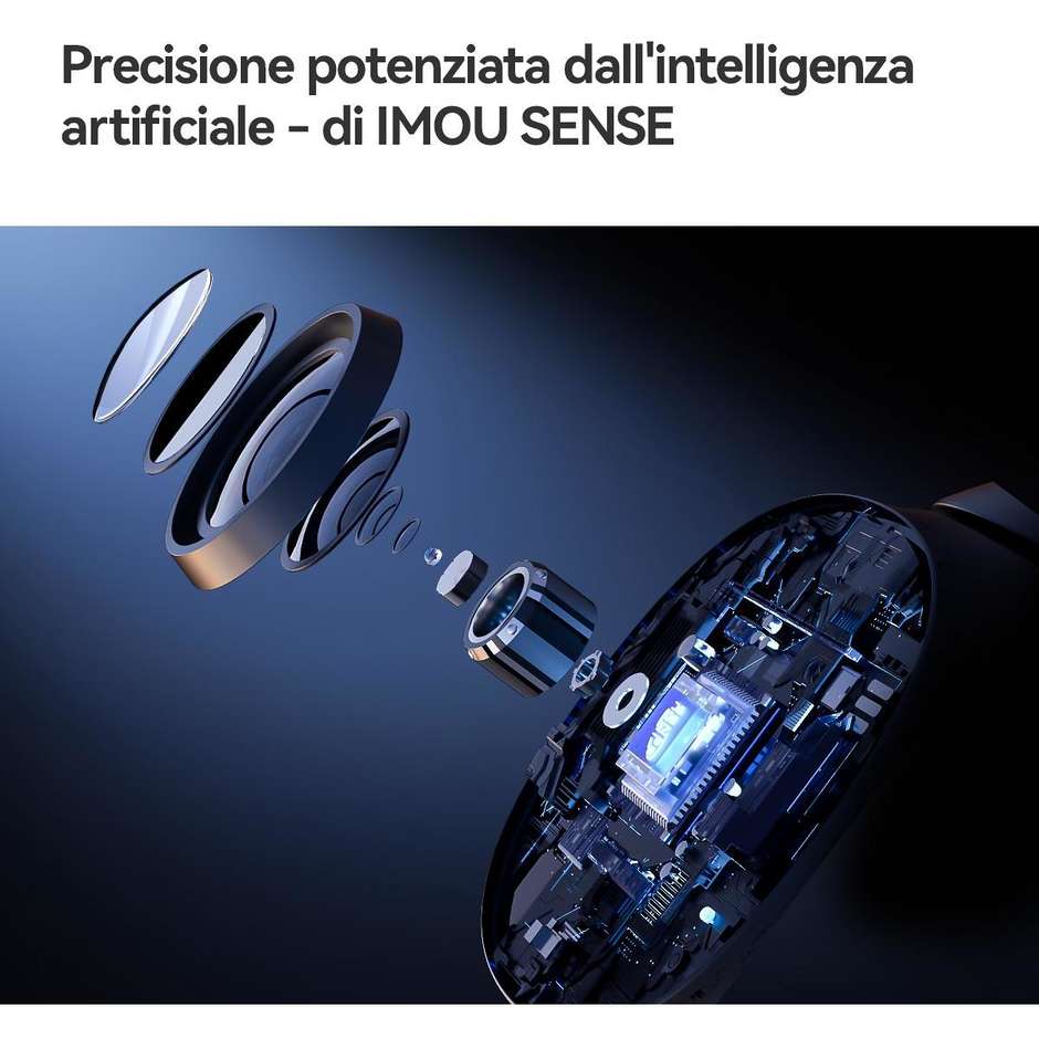 Imou Ranger Dual Pro 6MP Telecamera da Interno Motorizzata Doppia Ottica Bianca