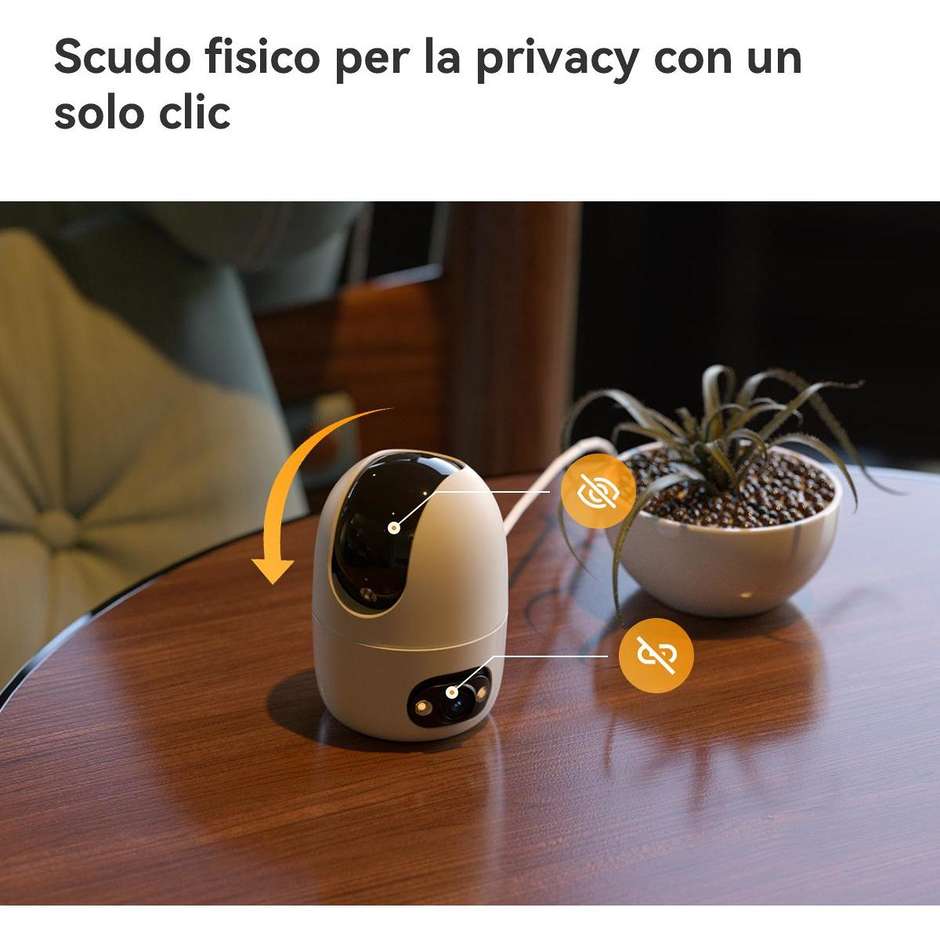Imou Ranger Dual Pro 6MP Telecamera da Interno Motorizzata Doppia Ottica Bianca