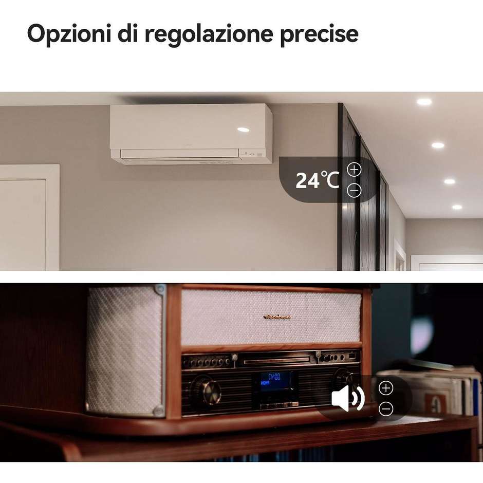 Imou Telecomando Infrarossi Universale Compatibile Alexa e Google Assistant Colore Nero