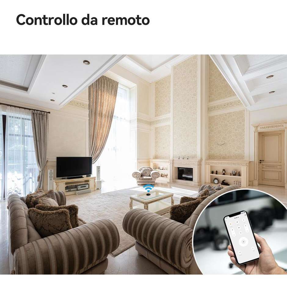 Imou Telecomando Infrarossi Universale Compatibile Alexa e Google Assistant Colore Nero