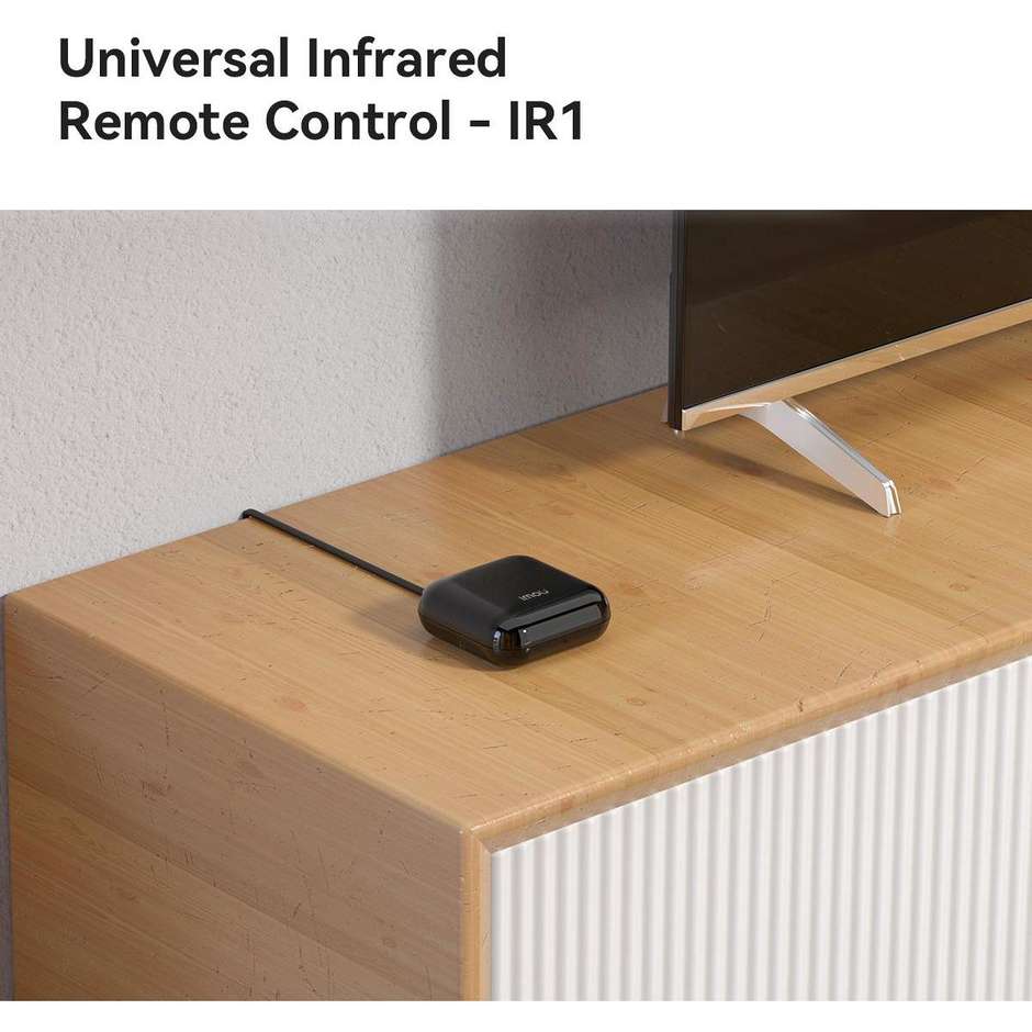 Imou Telecomando Infrarossi Universale Compatibile Alexa e Google Assistant Colore Nero