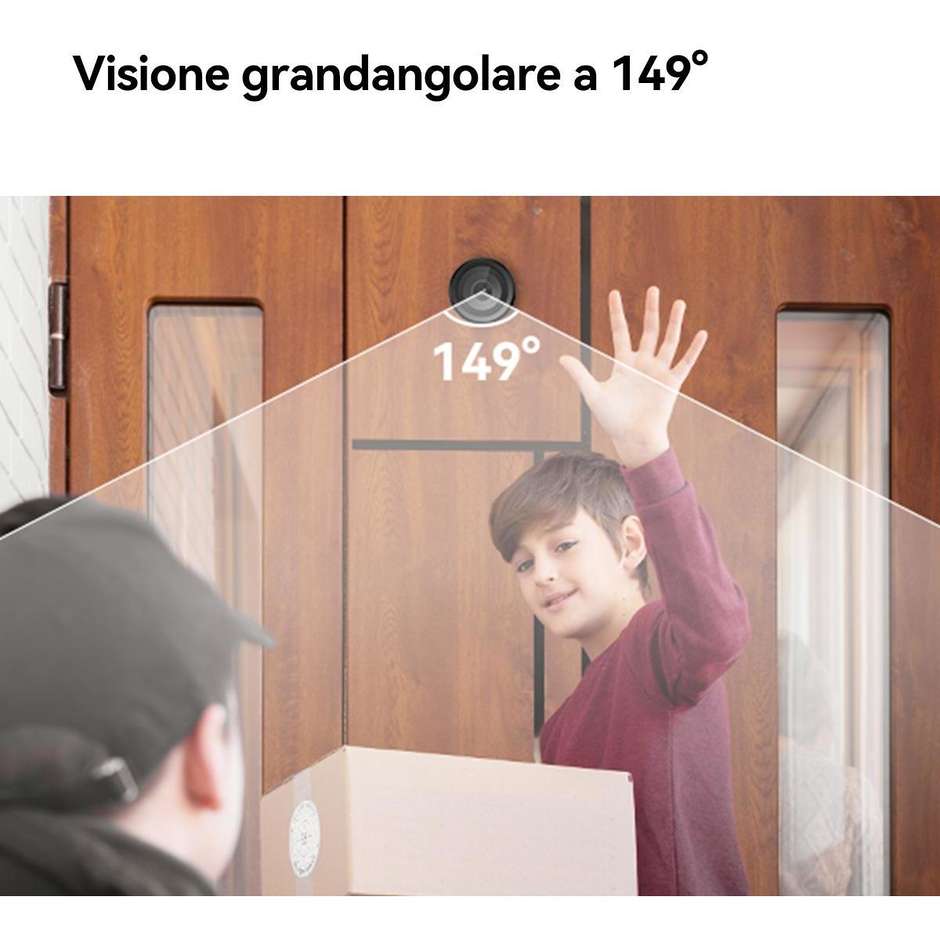 Imou VD1-5M0S spioncino smart digitale Wi-Fi 5MP nero con display 4,3"